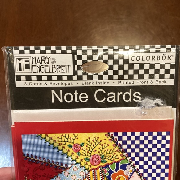 Mary Engelbreit Colorbok Patchwork Quilt Design Notecards - 2004 - Set of 6 - Picture 6 of 8